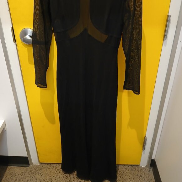Escada Long Couture Black Dress - Picture 2 of 9